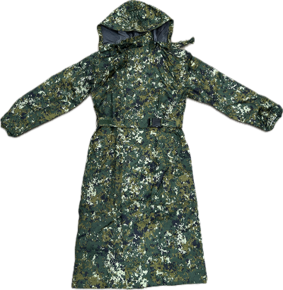 憲兵數位迷彩大衣式雨衣
