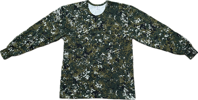 數位迷彩長袖圓領衫